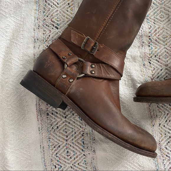 New Frye Jayden Harness Buckle Boots - Picture 3 of 5